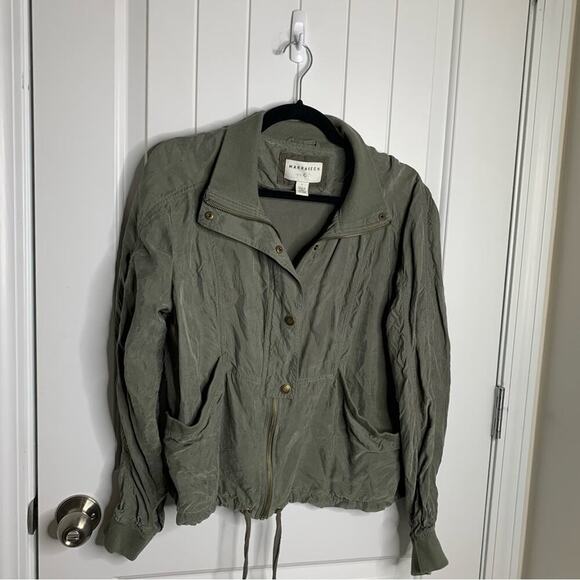 Anthropologie Marrakech drape utility lightweight jacket‎ size large gorpcore - Picture 3 of 7